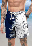 Art Hawaiian Casual Retro Men's Shorts With Pocket